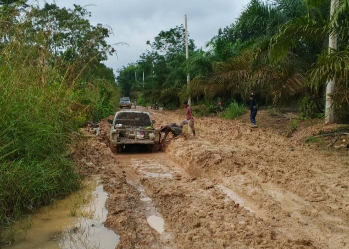 Musim Hujan, Jalan di Musi Rawas Berlumpur, Hambat Aktivitas Warga dan Pelajar