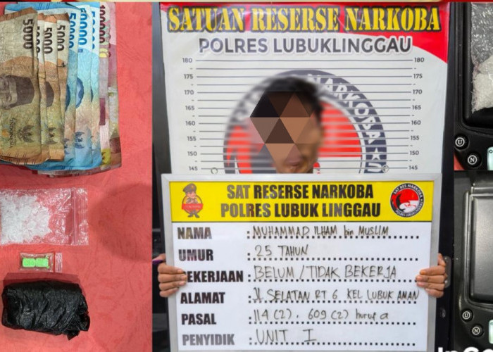 Edarkan Narkoba di Majapahit, 1 Orang Diringkus Petugas Satres Narkoba Polres Lubuk Linggau