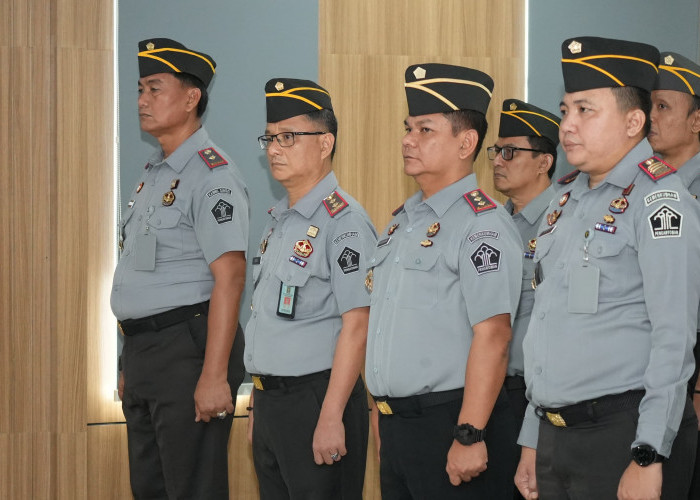 Kepala Bapas Kelas II Musi Rawas Utara Hadiri Pelantikan Pejabat Struktural di Kemenkumham Sumatera Selatan