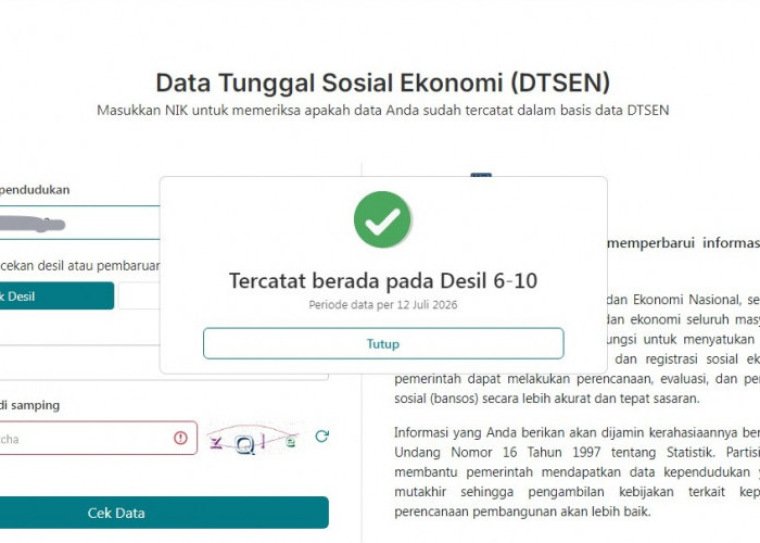 Ini Cara Cek Desil, Pahami Arti dan Fungsi Angka 1-10 yang Ditetapkan