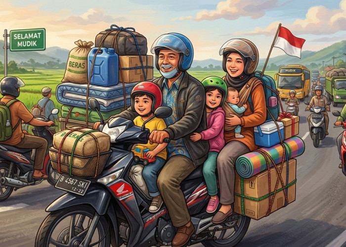 Waspada Risiko Motor Kelebihan Muatan Saat Mudik Lebaran Idul Fitri 2026