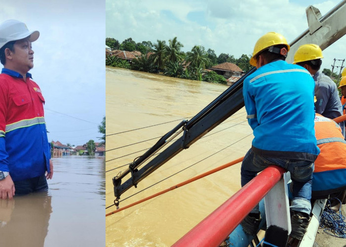 Pasca Banjir di Muratara, PLN UP3 Lahat dan ULP Lubuklinggau Upayakan Pemulihan Listrik