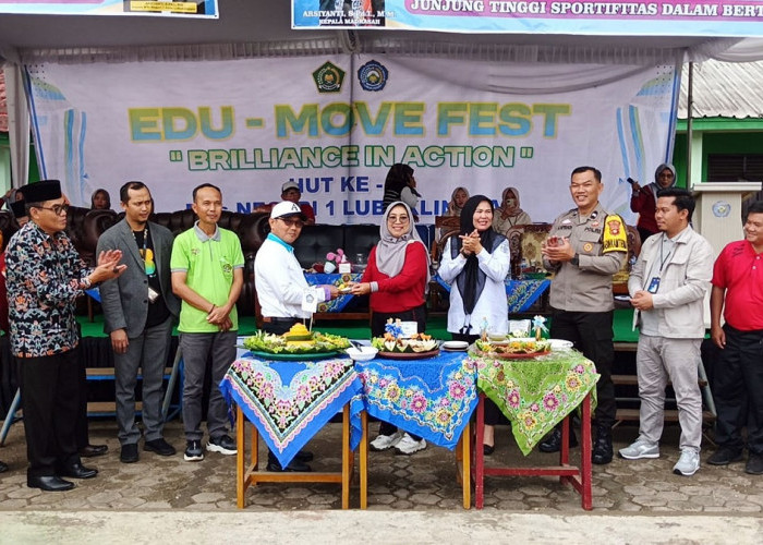 HUT MTsN ke-44, MTs Negeri 1 Lubuk Linggau Gelar Edu-Move Fest dan Panen Karya P5, Dibuka Kakankemenag