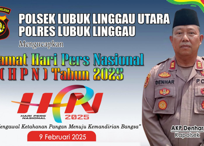 Kapolsek Lubuk Linggau Utara Beserta Staf Ucapkan Selamat HPN 2025