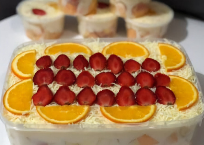Pelopor Pertama di Lubuk Linggau Creamy Salad Buah, Harga Mulai Dari Rp15.000, Disukai Semua Kalangan Usia