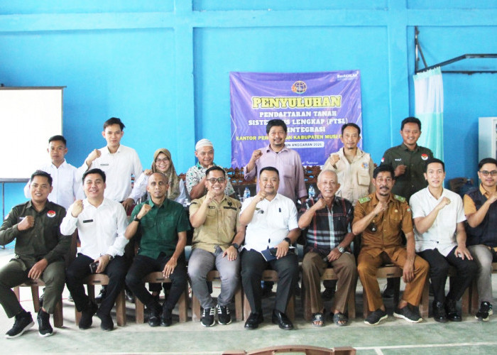 Kantor Pertanahan Musi Rawas Gelar Penyuluhan PTSL Terintegrasi di Desa Pagar Ayu