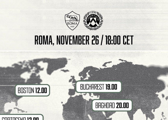 Prediksi As Roma vs Udinese, Serie A, Senin 27 November 2023, Kick Off 00.00 WIB