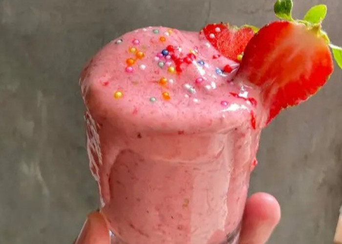 Es Starwberry Diyakini Mampu Jaga Pencernaan Selama Puasa Ramadan, Ingin Tahu Cara Buatnya, Yuk Disimak