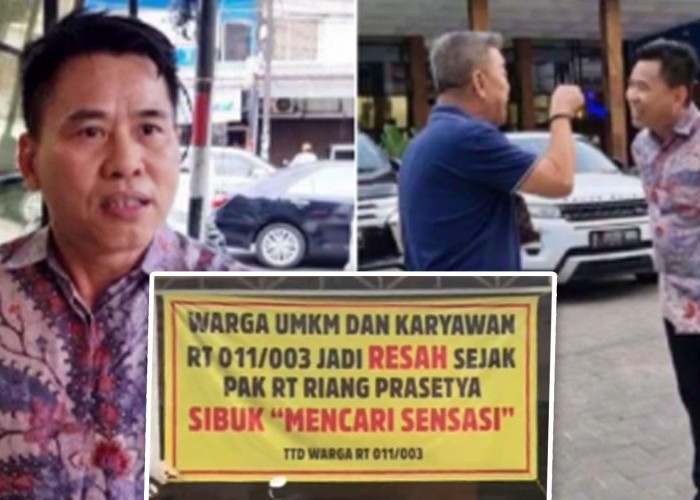 Viral! Dituding Buat Resah Warga UMKM, Spanduk Riang Prasetya 'Mencari Sensasi'