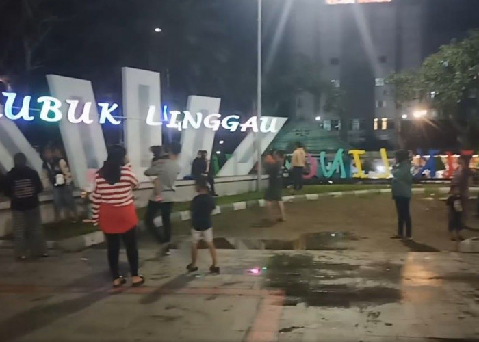 Pol PP Himbau, Pedagang Jangan Berjualan di Alun-alun Merdeka Taman Kurma Lubuk Linggau