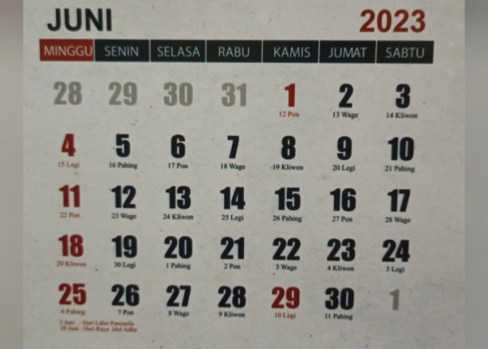 Kapan Cuti Bersama Idul Adha 2023, Berikut Hari Libur Nasional dan Cuti Bersama Juni 2023