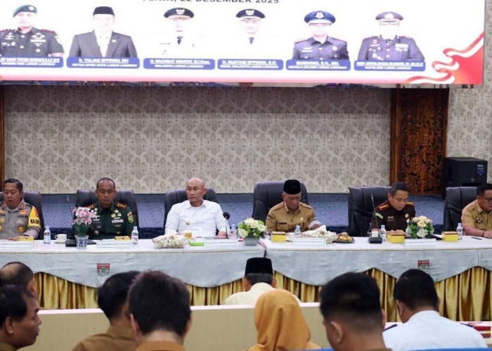 Rakor Forkopimda, Pemkot Lubuk Linggau Siapkan Pengamanan Terpadu Nataru 2025–2026