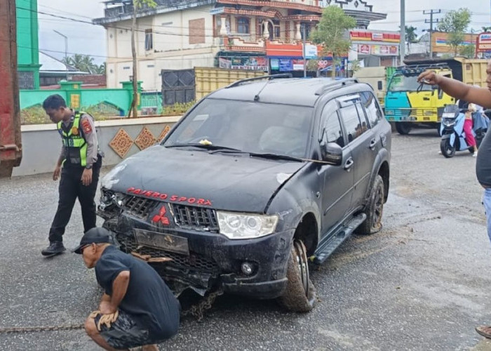 Hendak Apel Pagi, Polisi di Musi Rawas Utara Tabrak Motor, Gerobak dan Warung