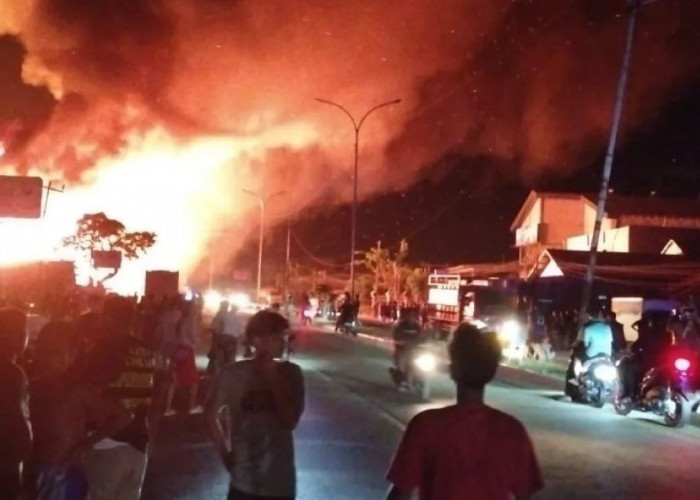 Kebakaran di Pemulutan Ogan Ilir Sumatera Selatan, 29 Rumah Ludes