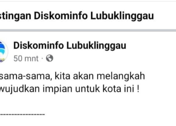 Oknum Salahgunakan Medsos Diskominfo Lubuk Linggau, Dukung Salah Satu Paslon, ini Kata Pj Wali Kota