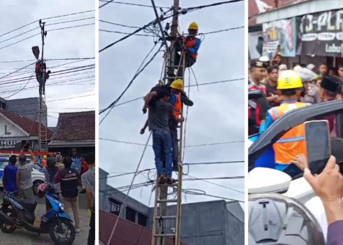 Viral Video, Ada yang Tewas Nyangkut di Tiang Listrik Lubuk Linggau, ini Kata Polisi