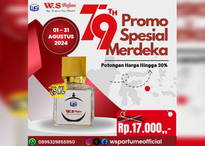 W.S Parfume Lubuk Linggau Diskon Beli 1 Gratis 1, Harga Murah Kelas Mewah, Mulai Rp17 Ribuan