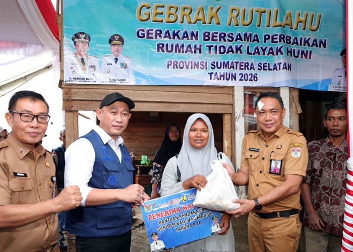 Gebrak Rutilahu Diluncurkan di Lubuk Linggau, 808 Rumah Tidak Layak Huni Siap Diperbaiki