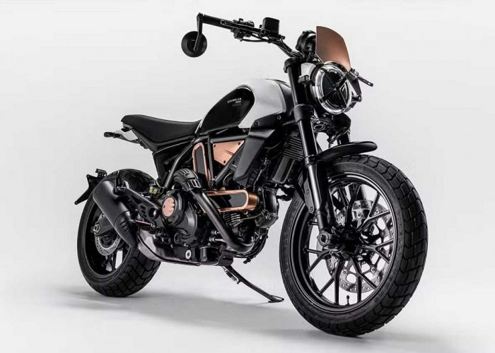 Eksotis! Ducati Scrambler Meluncur, Cuma 500 Unit dengan warna Stone White dan Black yang Eksotis