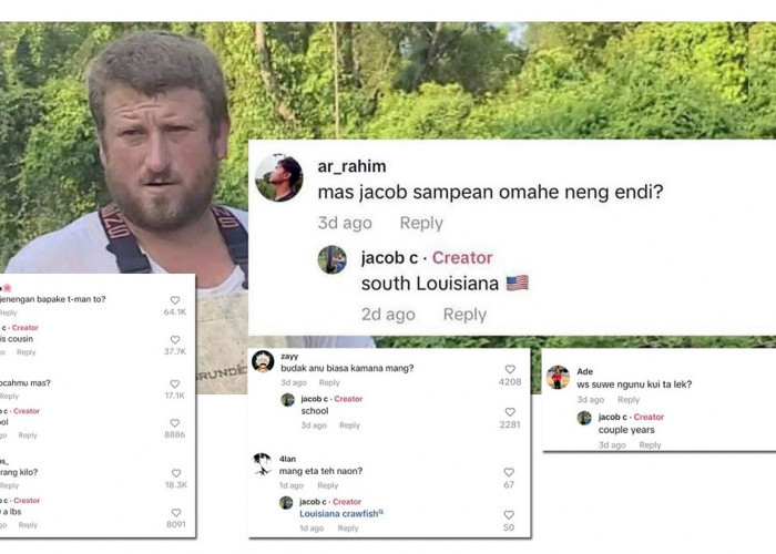 Lucu! TikTokers AS Jacob C Viral di Indonesia, Balas Komen Netizen Pakai Bahasa Daerah