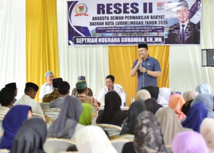 Reses II Anggota DPRD Lubuk Linggau Septrian Nugraha Gunawan, Tampung Aspirasi dan Serahkan Bantuan Masjid