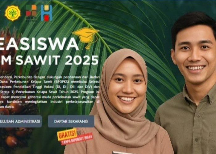 Pendaftaran Beasiswa SDM Sawit 2025 Dibuka, Kuliah D3 Hingga S1 Gratis, Cek Ini Syaratnya