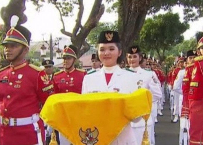 Profile Keyla Azzahra Purnama, Paskibraka Asal Lubulinggau, Pembawa Baki Penurunan Bendera di Istana Negara