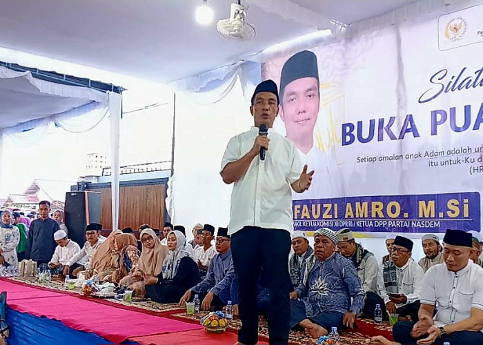 Buka Puasa Ramadan Bersama Warga, Fauzi Amro Santuni Anak Yatim