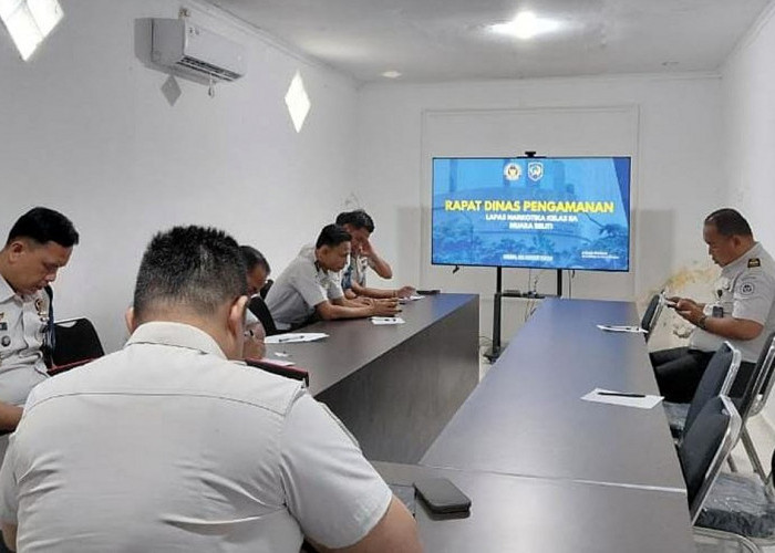 Komitmen Jaga Stabilitas, Lapas Narkotika Muara Beliti Gelar Rapat Dinas Bidang Pengamanan
