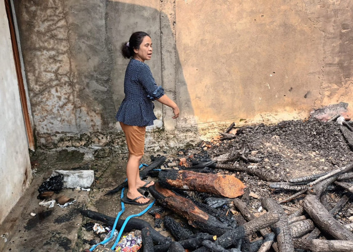 Diduga Gara-gara ODGJ Bakar Sampah, Rumah di Pedang Musi Rawas Ludes Terbakar