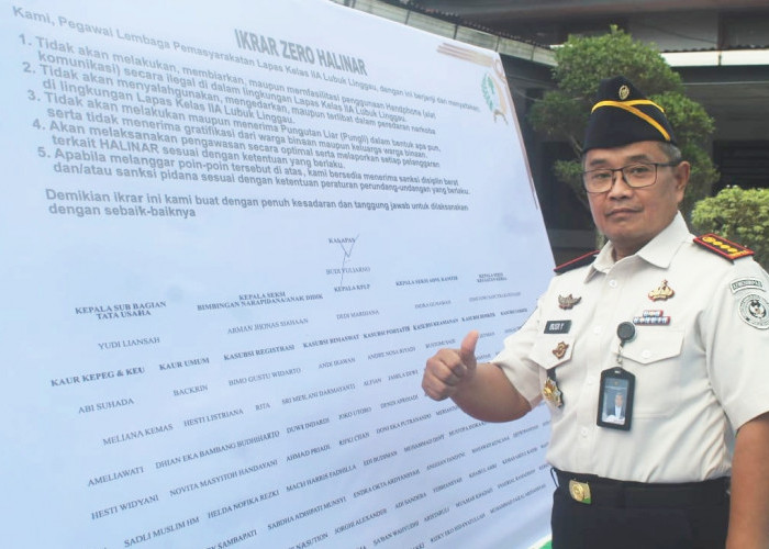 Lapas Lubuk Linggau Teguhkan Komitmen Lewat Ikrar Anti Narkoba dan Handphone