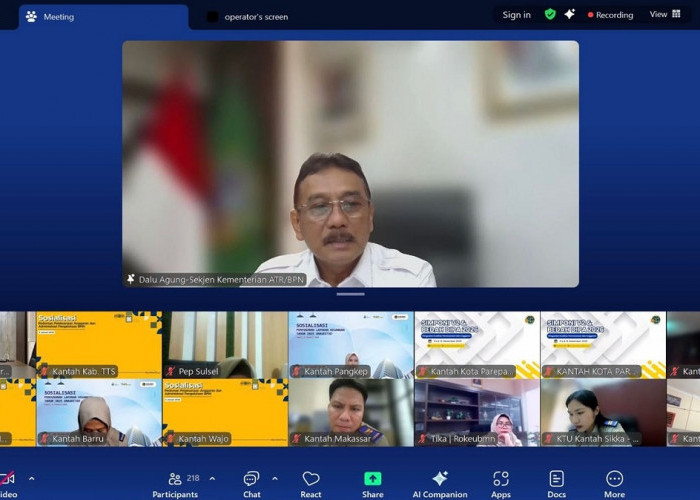 Sinkronisasi Program Kegiatan Tahun 2027, Sekjen ATR/BPN Tekankan Konsistensi Pusat dan Daerah