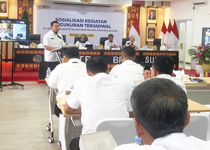 Kantor Pertanahan Musi Rawas Ikuti Sosialisasi Pengukuran Terjadwal BPN Sumsel