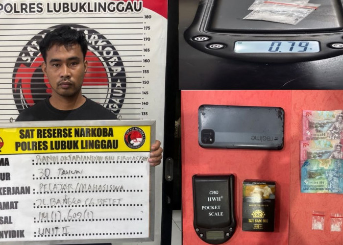 Pengedar Sabu di Lubuk Linggau Simpan Barang Bukti di Kotak Rokok