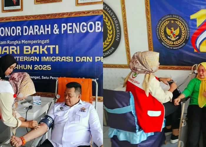HBP Ke-1 Tahun 2025, Lapas Narkotika Muara Beliti Gelar Donor Darah dan Pengobatan Gratis
