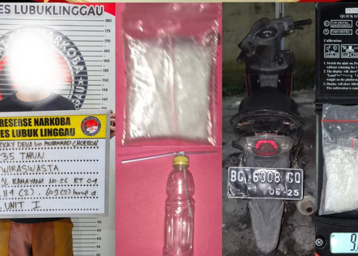 Lagi Asyik Nyabu, Pria di Lubuk Linggau Digerebek Polisi