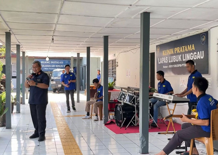Pembinaan Musik WBP, Hadirkan Suasana Hangat bagi Pengunjung Lapas Lubuk Linggau