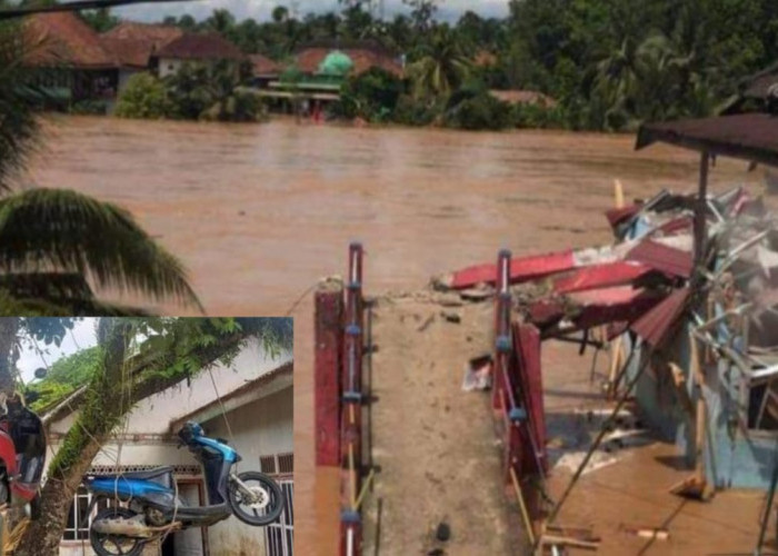 Banjir Datang, Begini Cara Warga Muratara Selamatkan Motor, Simak Juga 10 Langkah Penyelamatan dari BNPB
