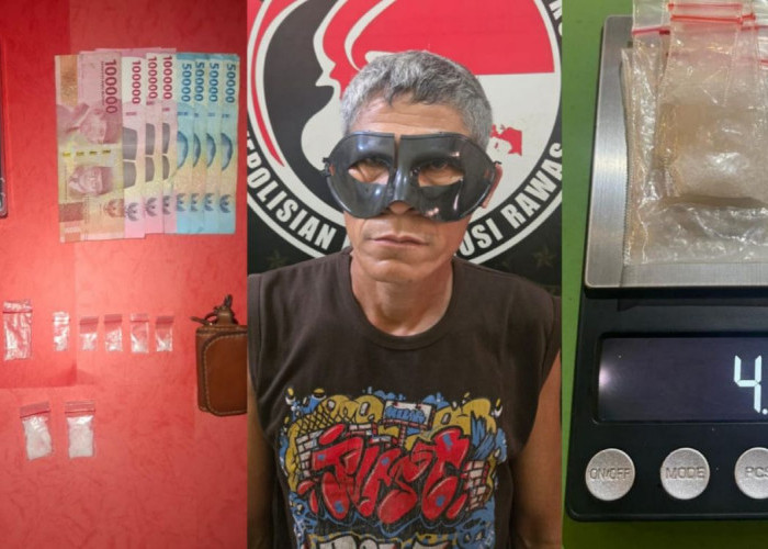 Tim Elang Musi Bekuk Pengedar Sabu di Kebun Sawit Muara Kelingi, 4,64 Gram Sabu Disita