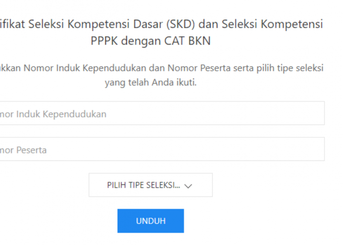 Link dan Cara Download Sertifikat SKD CAT Bagi CPNS dan PPPK Kunjungi Laman ini, Unduh Dengan Mudah