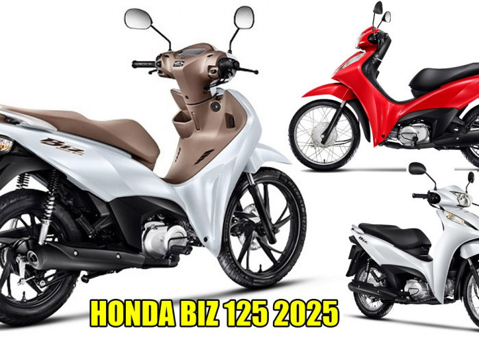 Motor Skutik Baru Bergaya Moped, Honda BIZ 125 2025 Versi Brazil yang Unik Tanpa Rem Kaki