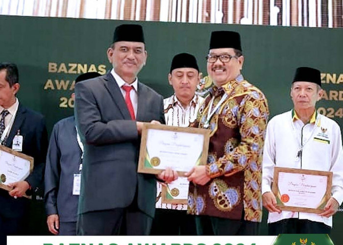 Pengurus BAZNAS Lubuk Linggau Raih Penghargaan BAZNAS Award 2024 Kategori Implementasi SiMBA Terbaik