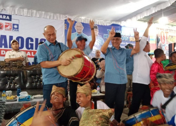 Lagu Maju Tak Gentar Jadi Penyemangat Warga Sukajadi untuk Menangkan Yoppy Karim dan H Rustam Effendi