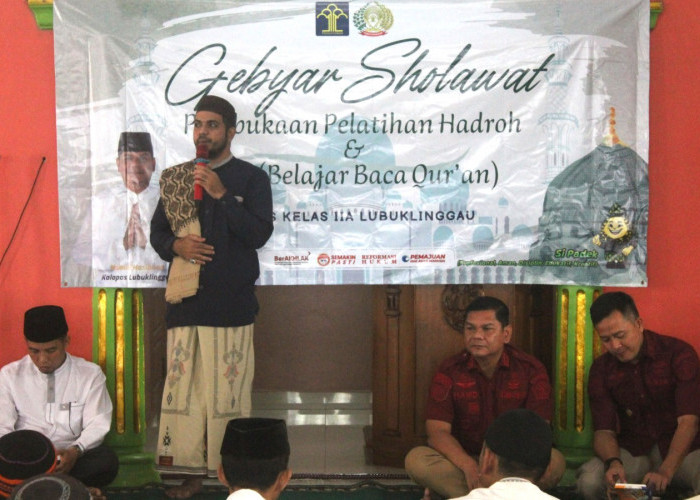 Maksimalkan Pembinaan Kerohanian, Lapas Kelas IIA Lubuk Linggau Buka Pelatihan Hadroh dan Baca Tulis Quran