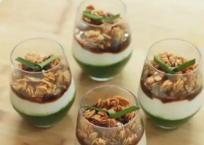 Resep Takjil Ramadan dengan Bubur Sumsum Jelly Pandan dan Granola, Cocok Untuk Diet