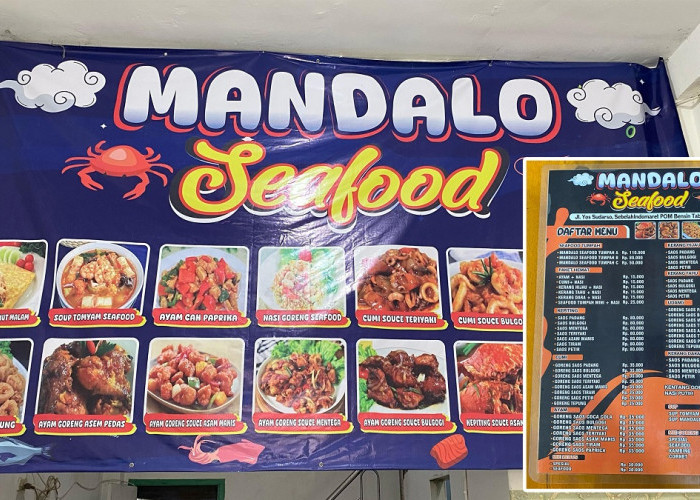 Wajib Mampir! Mandalo Seafood Lubuk Linggau, Sajikan Makanan Laut Murah dan Enak, Mulai Rp25 Ribu