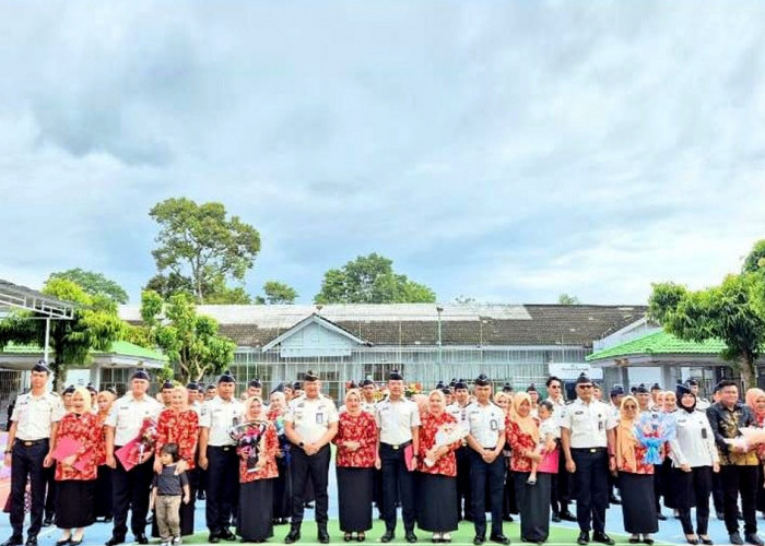 Apresiasi Dedikasi, Lapas Narkotika Muara Beliti Gelar Upacara Kenaikan Pangkat Pegawai