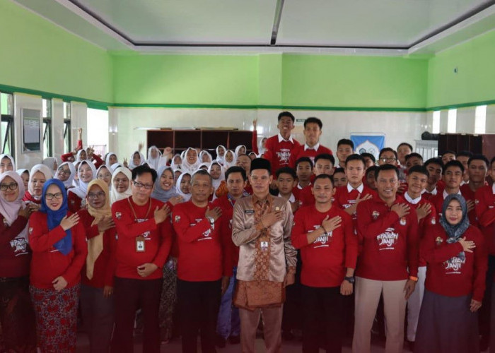 KPU Lubuk Linggau Sosialisasi ke Pemilih Pemula dengan Nobar di MAN 1 Lubuk Linggau