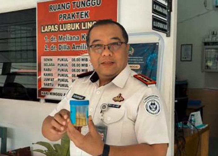 Lapas Lubuk Linggau Rutin Tes Urine Pegawai dan WBP, Perkuat Komitmen Bersih dari Narkoba