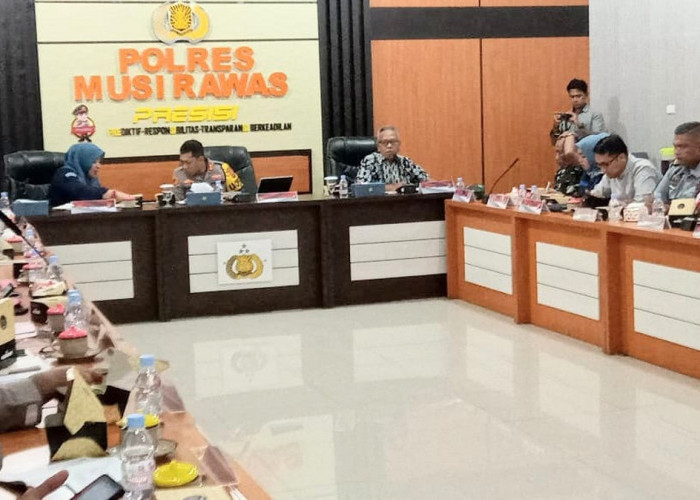 Jelang Pemilu, Lapas Narkotika Muara Beliti Ikuti Rapat Koordinasi Teknis Pengamanan di Polres Musi Rawas